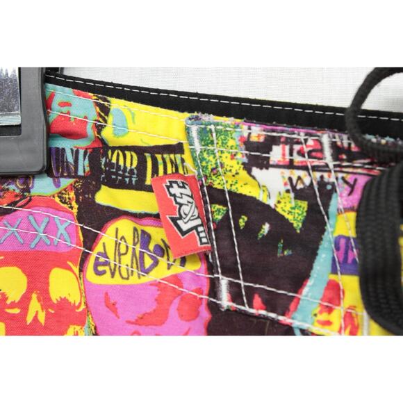 Vintage Lost Enterprises Board Shorts Mens 36 Graphic Masters of Mayhem Swim Y2K - Picture 5 of 11